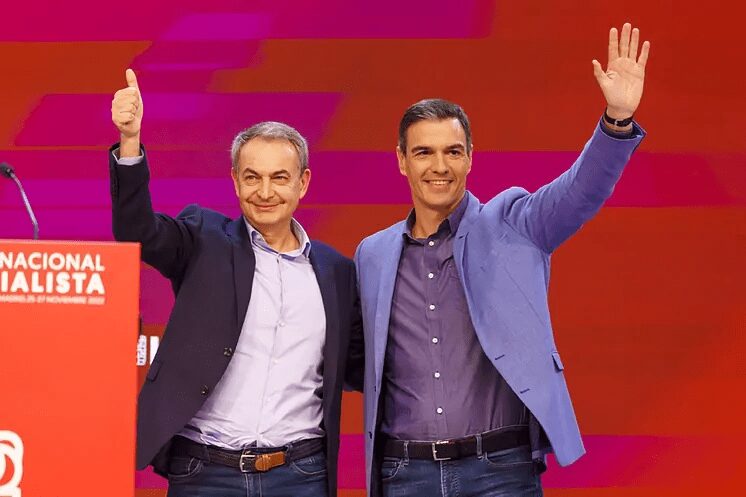 Zapatero y Pedro Sánchez