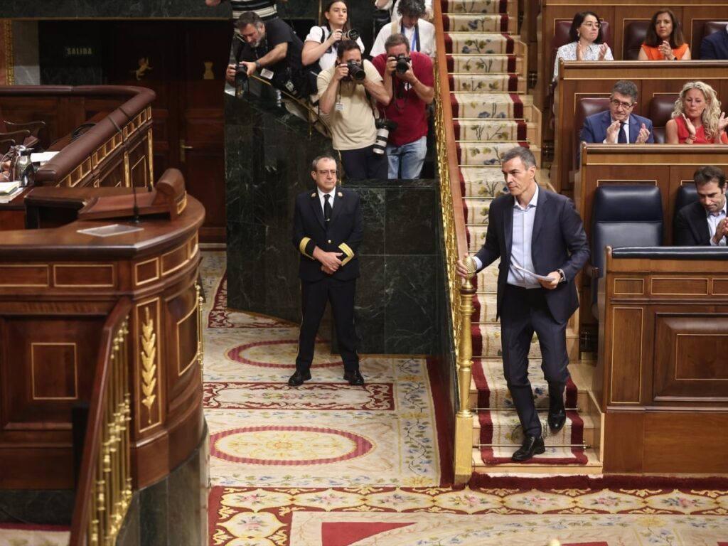 Pedro Sánchez en sesión plenaria del congreso de los diputados