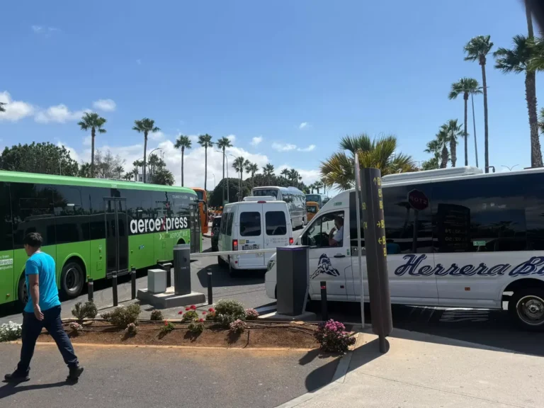 Guaguas en el aeropuerto