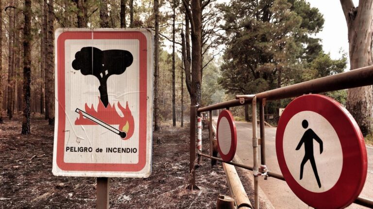 Peligro de incendios en Tenerife