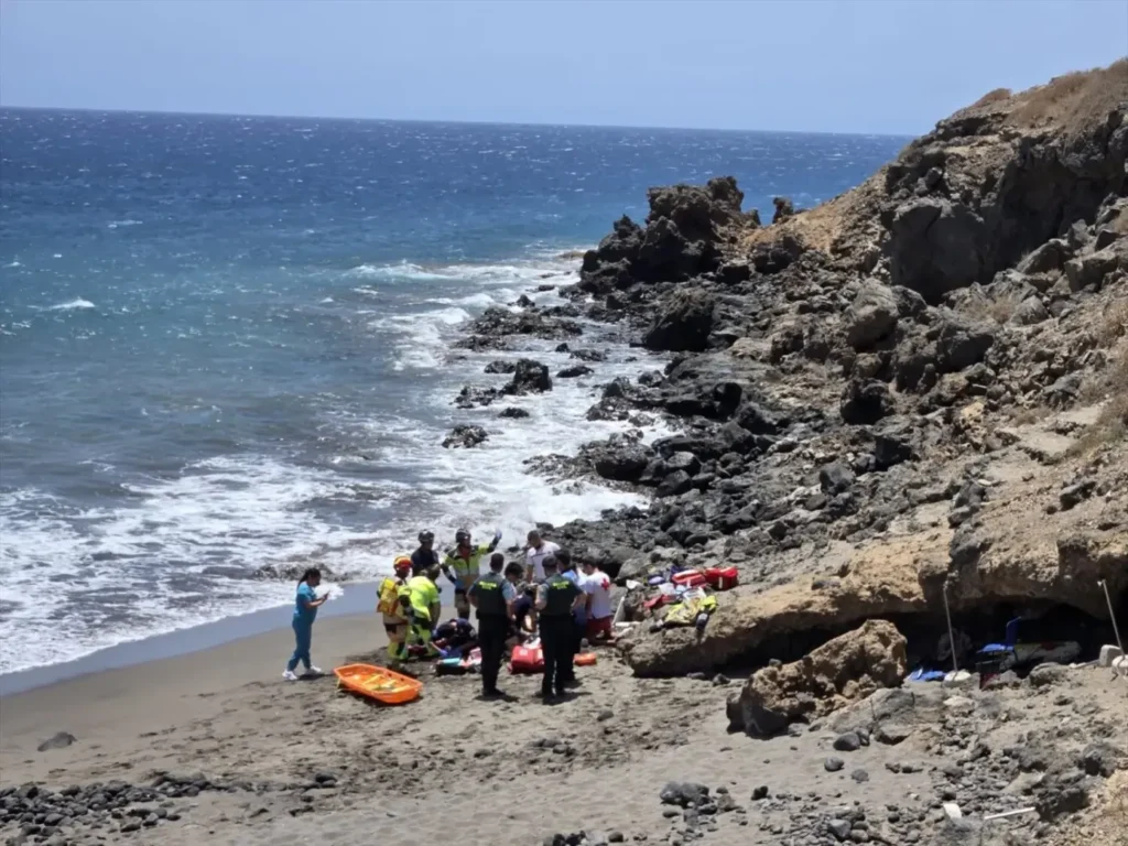 Fallecimiento por ahogamiento en Canarias