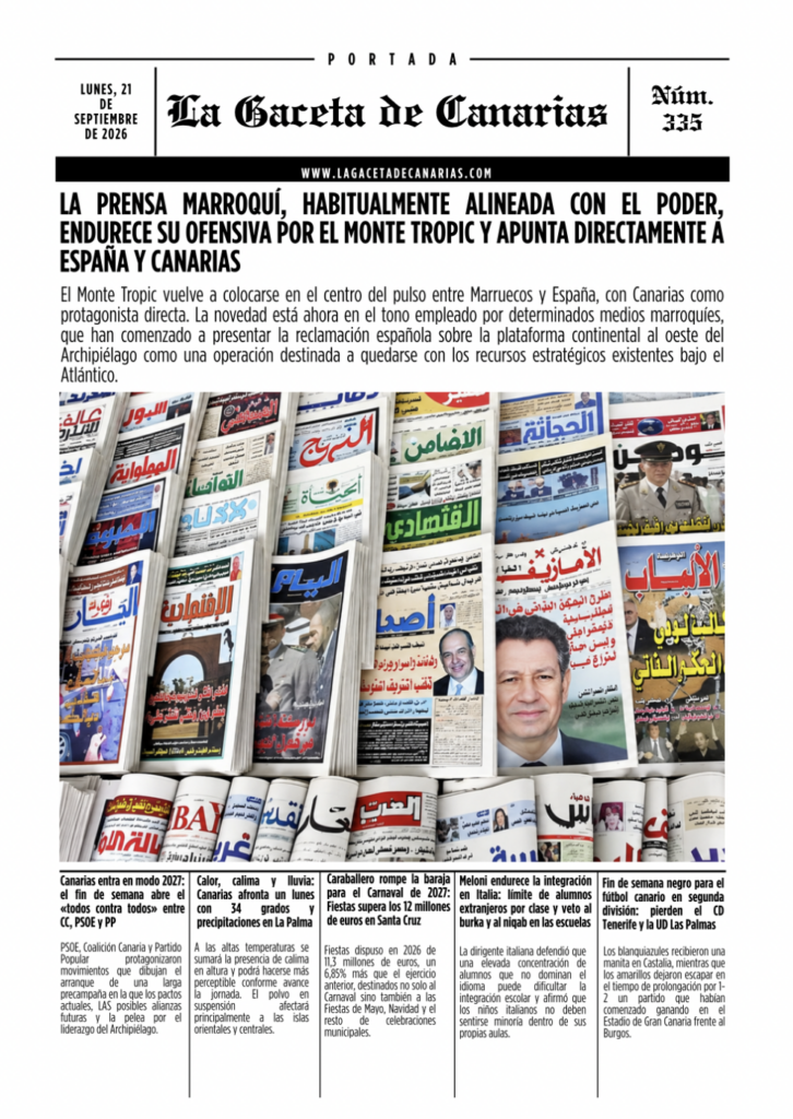 PORTADA LA GACETA DE CANARIAS
