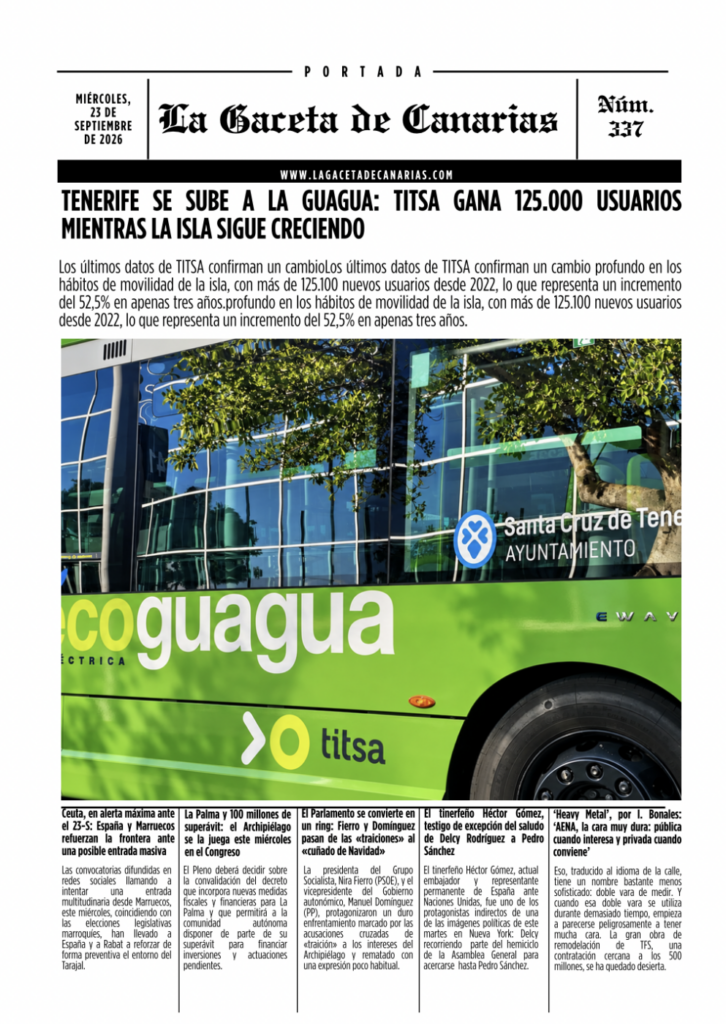 portada la gaceta de canarias