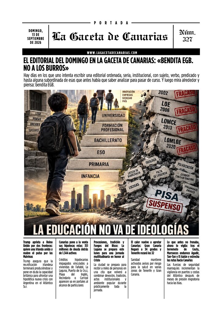 PORTADA LA GACETA DOMINGO 13 DE SEPTIEMBRE