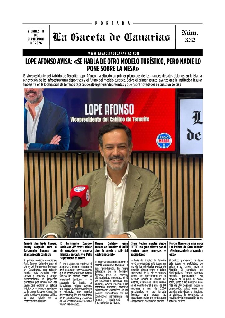 Portada LA Gaceta 18-09-26