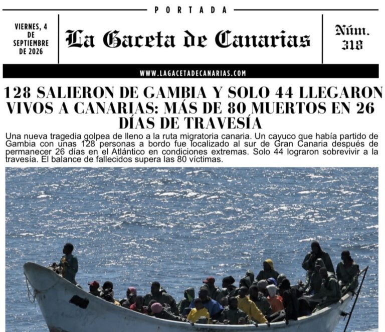 Portada La Gaceta de Canarias 04/09/2026