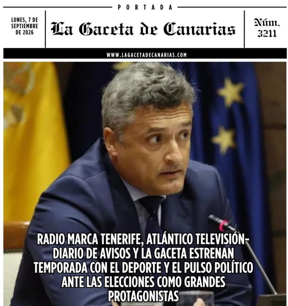 Portada La Gaceta de Canarias 07-09-2026
