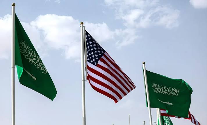 Estados Unidos Arabia Saudí banderas