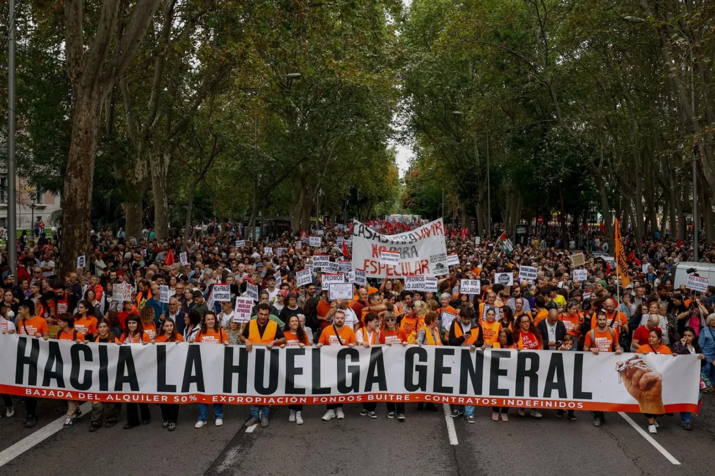 Hacia la huelga general manifestación
