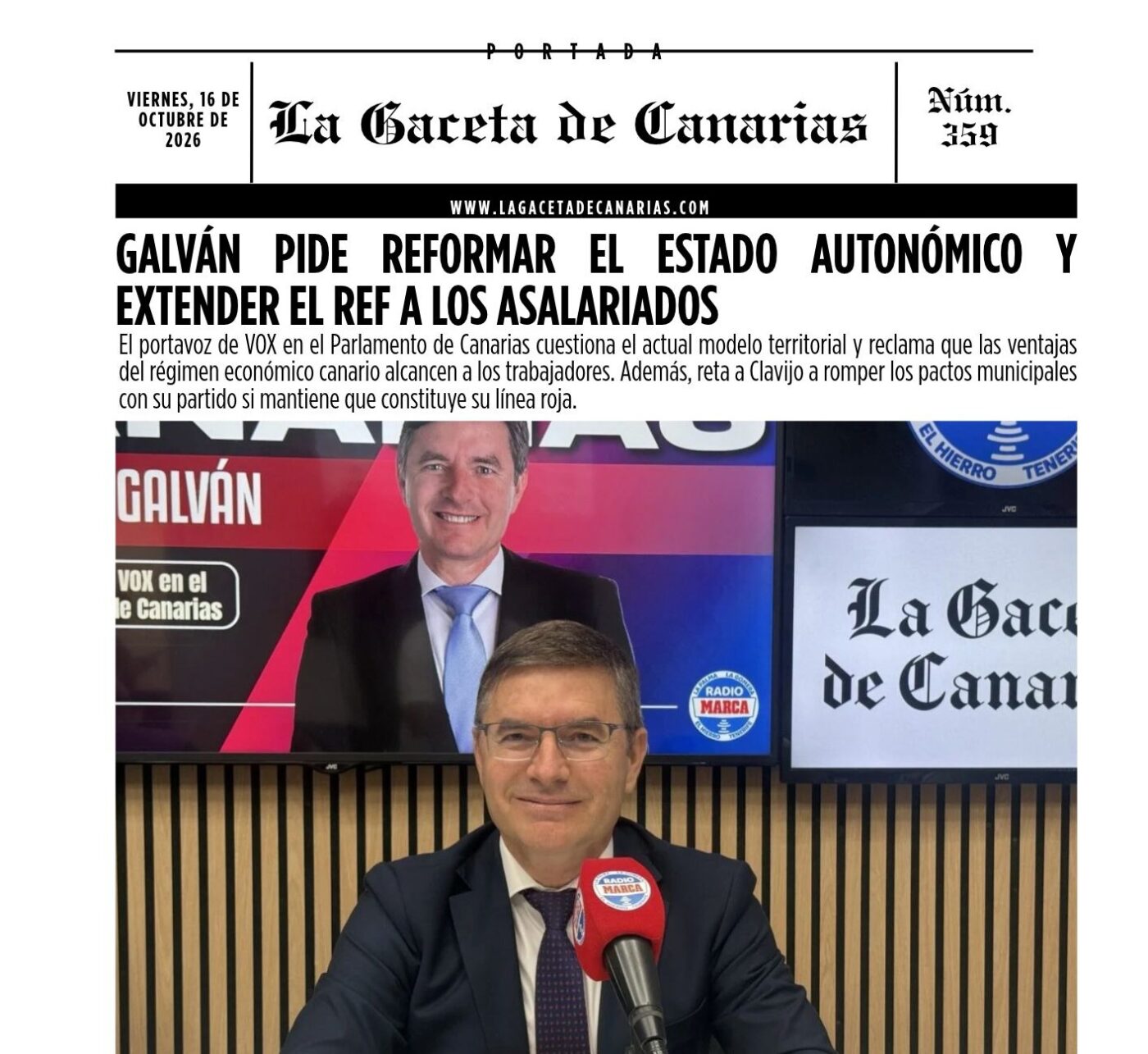 Nicasio Galván VOX Radio Marca.