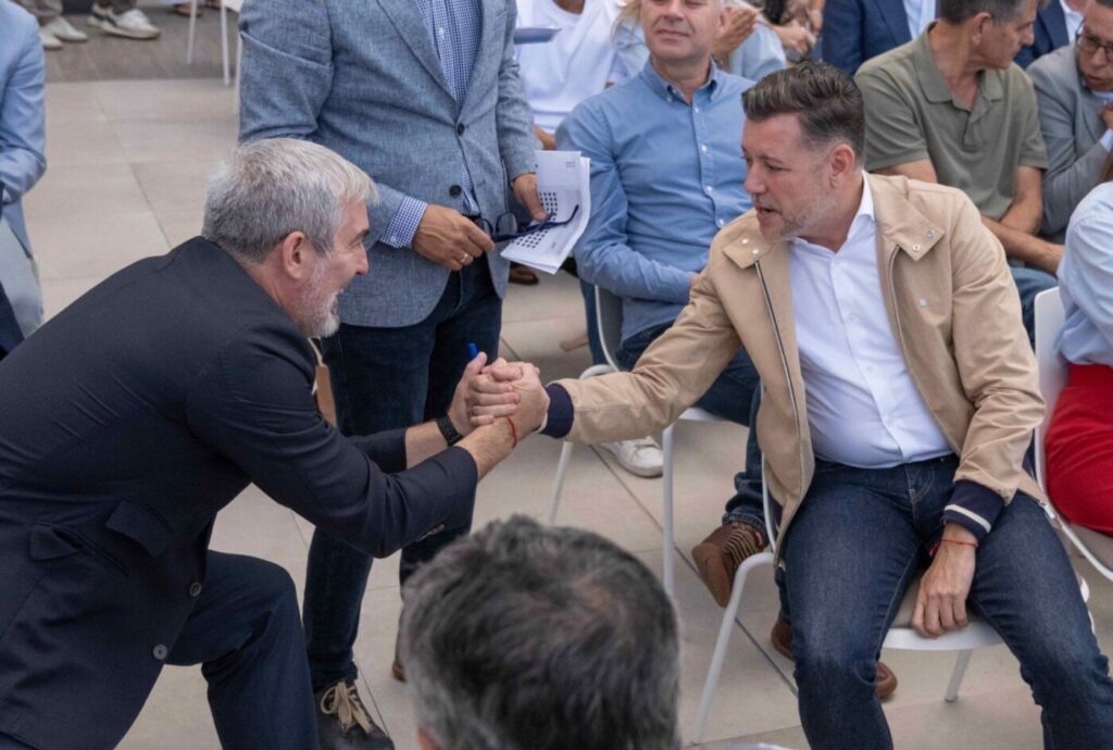 Fernando Clavijo en campaña electoral