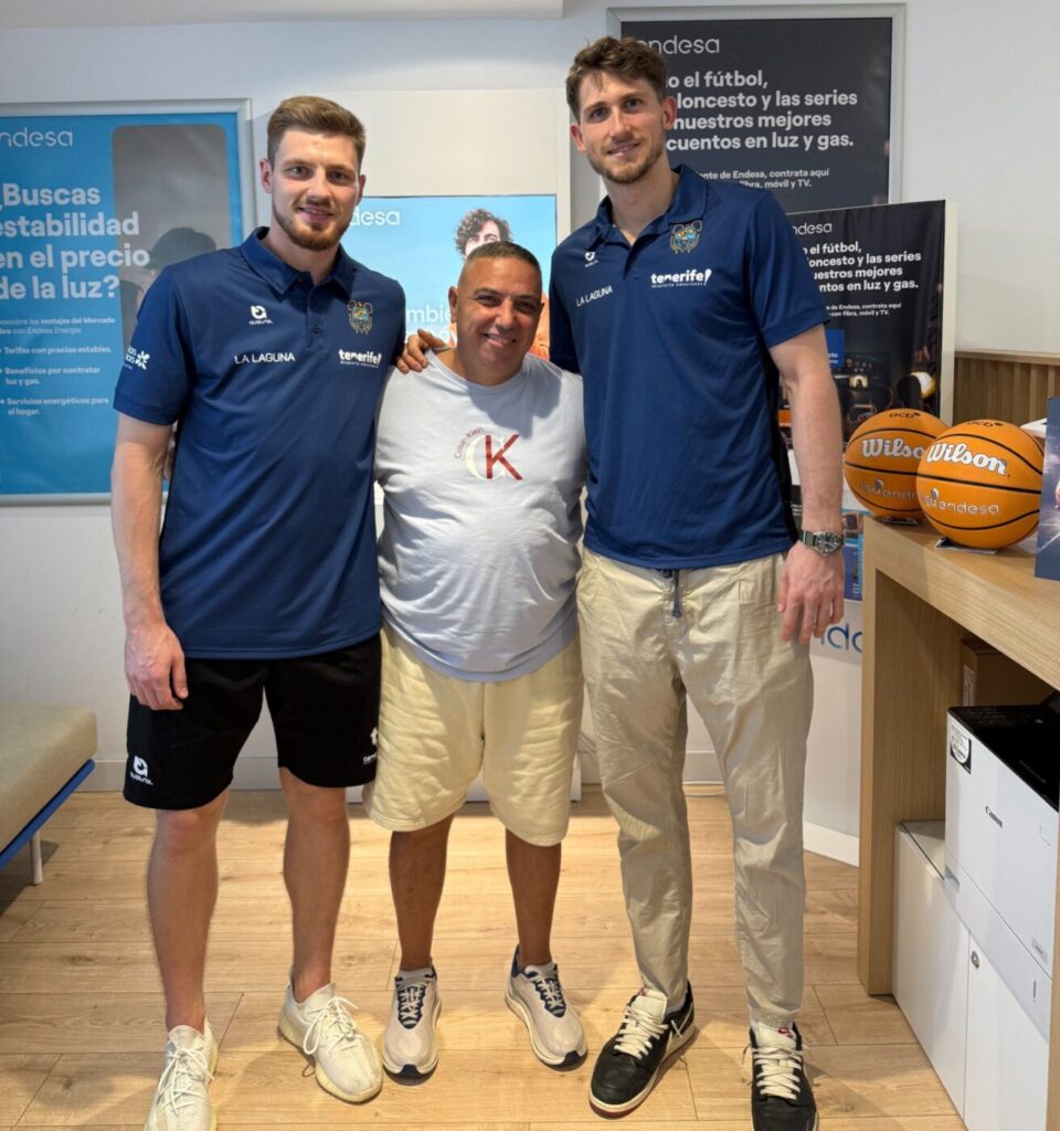Héctor Alderete y Artur Kurucs. La Laguna Tenerife.