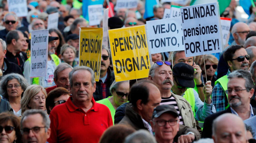Manifestación por las pensiones