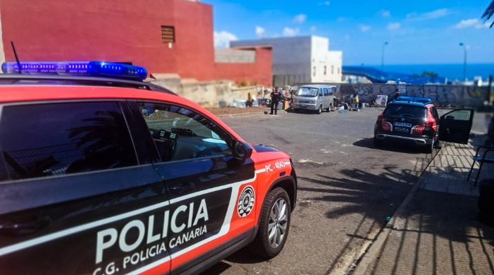 policia canaria imagen archivo