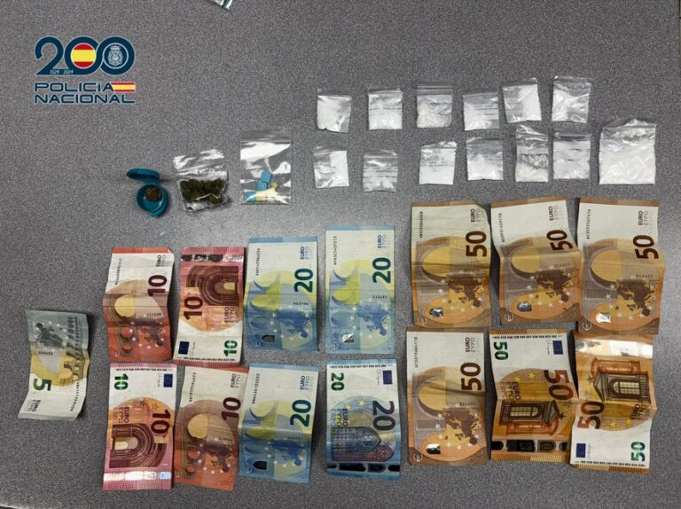 policia nacional droga dinero
