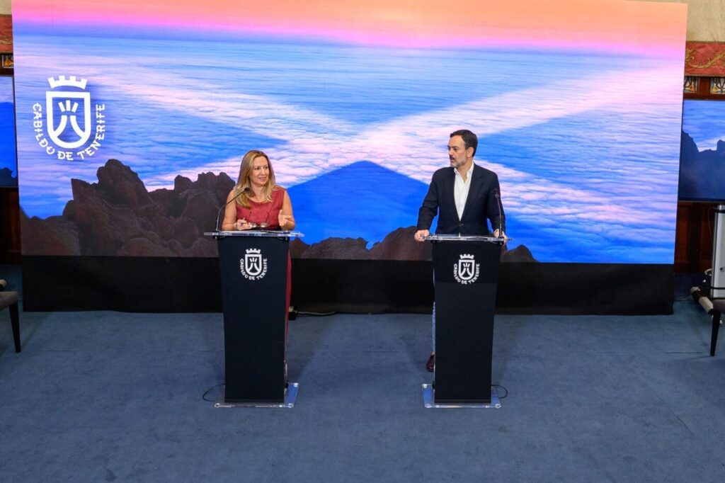 Rueda de prensa del consejo de gobierno del cabildo de tenerife.
